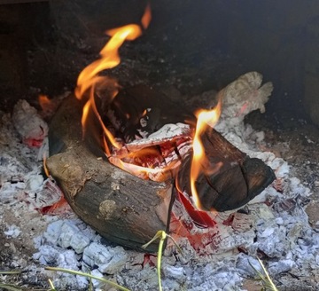 Дрова для копчения ОЛЬХА КОРА 20кг для камина-камина БЕЗ КОРЫ