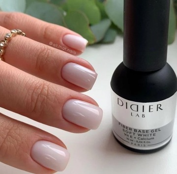 Didier Lab FIBER BASE GEL ВИТАМИННАЯ база для ногтей SOFT WHITE белая