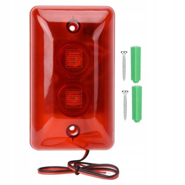 LAMPA OSTRZEGAWCZA LED BŁYSKOWA CZERWONY