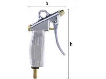 Pistolet z Kutego Alu LUDECKE GW1/4' bez dyszy