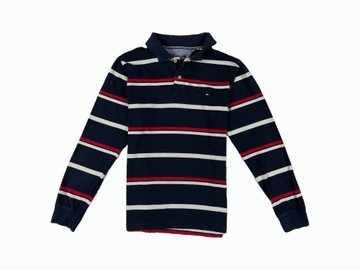 Tommy Hilfiger logo unikat polo longsleeve slim M