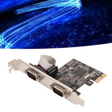 Плата последовательного адаптера PCIe RS232, 250 Кбит/с, 2 порта PCI Express X1 A3