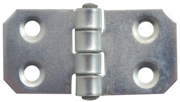 ZAWIAS BUDOWLANY SPLATANY DRZWI 25x50 SREBRNY 2SZT