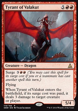 Tyrant of Valakut Foil (Oath of the Gatewatch)