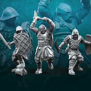 Новые обычные орки с мечом и щитом — x6 — 3dmonkeypl