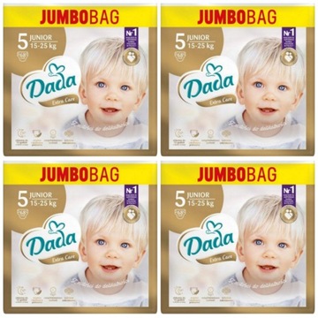 Pieluszki Dada 5 Extra Care pampersy Jumbobag 4x68
