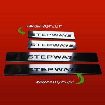 DACIA SANDERO MK1 VRSTVA  PRAHU NA PRAHY STEPWAY OCEL NEREZ 304 PO