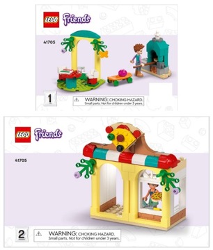 LEGO Friends 41705 Пиццерия Heartlake Оливия Скейтборд Итана 144 кубика