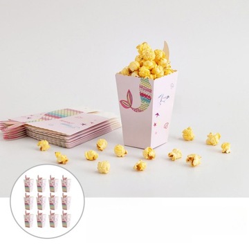 FILM NOC PUDEŁKA POPCORNOWE TOREBKI POPCORNOWE MINI PAPIEROWE