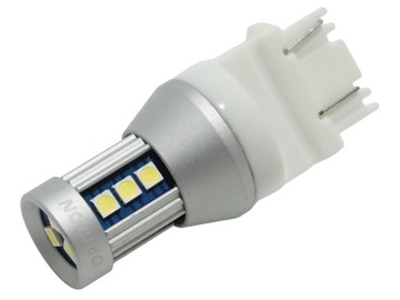 Żarówka Samochodowa LED P27/7W 3157 3457 P27W 3156 12V DC Biały Zimny 6000K