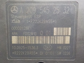 MERCEDES W203 C203 S203 НАСОС ABS ESP A2034310812