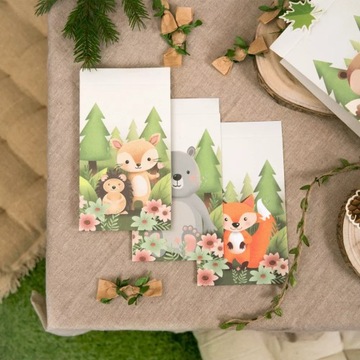 Бумажные пакеты для сладостей Forest Friends Animals 4 шт, 18 см