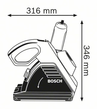 Штроборез BOSCH GNF35CA 1400Вт 150ММ