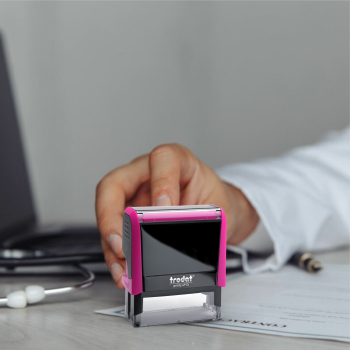 КОРПОРАТИВНАЯ ШТАМПА офисная печать TRODAT 4913 на 8 строк с ЛАСТИКОМ + ДИЗАЙН