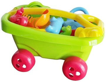 Коляска, коляска, тачка + формочки для малышей PL