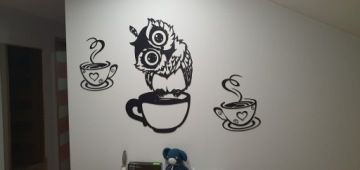 Кофе OWL Openwork 3D украшение 60x37