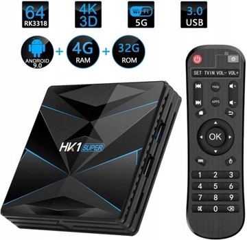 Android11.0TVBox Smart TVBox HK1 Super 4 GB 64 GB