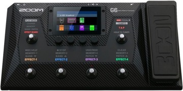 ZOOM G6 - ГИТАРА MULTIFECT, ГИТАРНЫЙ ПРОЦЕССОР