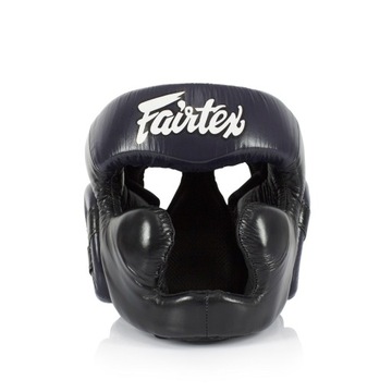 Боксерский шлем Fairtex HG13 Черный/Синий M