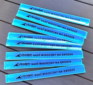 Светоотражающие браслеты с принтом, 50 шт.
