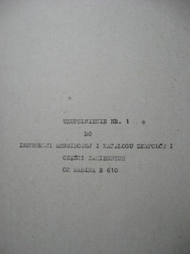 Radio SABINA R-610 Instrukcja serwisowa Schemat