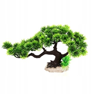 1Pc Akwarium drzewa Ornament Sztuczne drzewo sosny