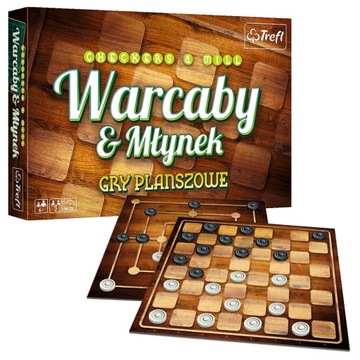 Trefl Gra Warcaby i młynek 01681