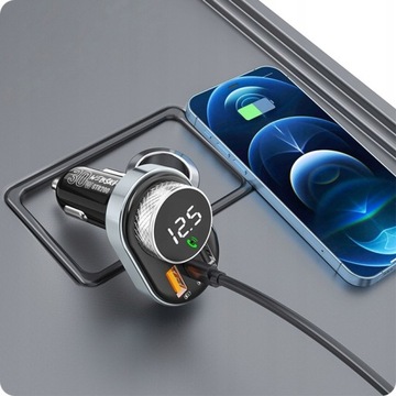 Автомобильный звук Bluetooth до FM Radio / Quick Charge USB 30W + Тип C