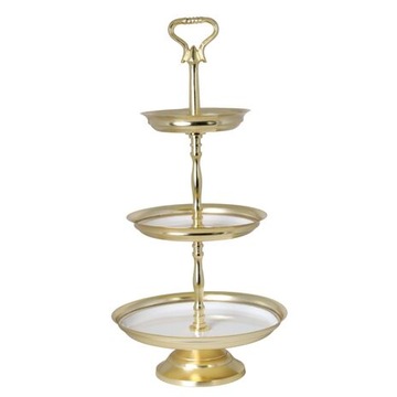 PATERA TRZYPIĘTROWA TACA METALOWA NA CIASTO OWOCE