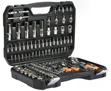 НАБОР ТОРЦЕВЫХ КЛЮЧЕЙ 1/2',1/4'', 110 ДЕТАЛЕЙ