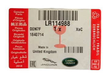 ORIGINÁLNÍ TLUMENÍ KAPOTY NEW EVOQUE L551 2019- LR114988 LR181560