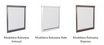 Вертикальная рулонная москитная сетка, коричневая, 160 x 80 см, защита от насекомых