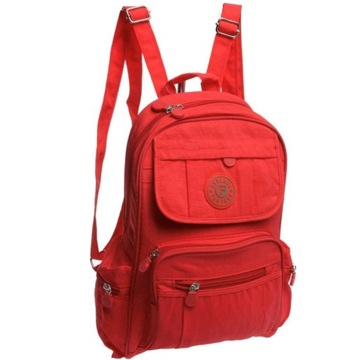 Красный женский текстильный рюкзак Or@mi