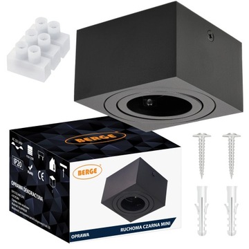 Oprawa Halogenowa Natynkowa Sufitowa TUBA SPOT LED Ruchoma 50mm