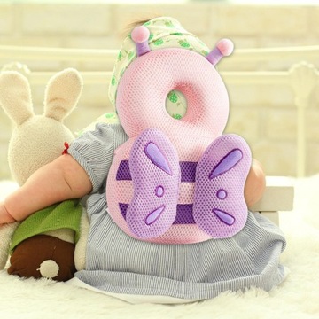 Защита спины для младенцев, защита головы при ходьбе, подголовник-бабочка.