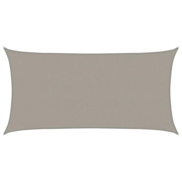 Żagiel przeciwsłoneczny, 160 g/m², jasnoszary,
