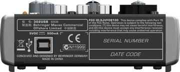 Behringer XENYX 302USB — аудиомикшер с USB