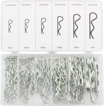 ZESTAW ZAWLECZEK SPRĘŻYNOWYCH 2.0-4.0mm 150 SZTUK