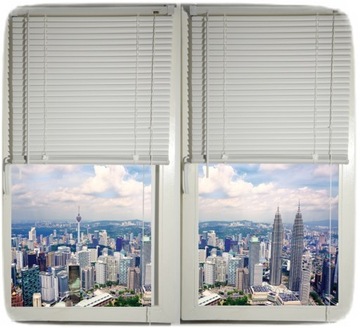 Жалюзи ПВХ белые 110х145 горизонтальные венецианские на окно ИЗГОТОВЛЕНО НА ЗАМЕР ЛЕГКАЯ УСТАНОВКА