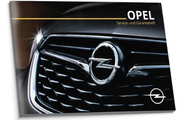 Opel Niemiecka Książka Serwisowa 2017-2020