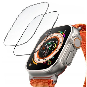 2X SZKŁO HARTOWANE OCHRONNE 9H DO APPLE WATCH ULTRA 1/2 - 49MM