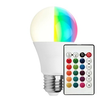 Żarówka LED V-TAC 2928 8,5 W E27 A60 z pilotem RGB 4000 K