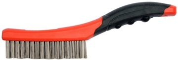 SZCZOTKA DRUCIANA, DRUT NIERDZEWNY, 4 RZĘDY, RĘKOJEŚĆ PLASTIKOWA YT-6338