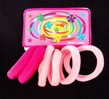 РОЗОВЫЕ РЕЗОНКИ ДЛЯ ВОЛОС, НАБОР 72 ШТ.