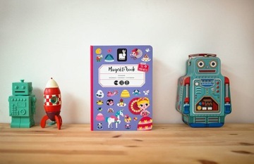 Janod MAGNETIC Пазл Магнитная книга ПРИНЦЕССЫ Магниты Платья 3+