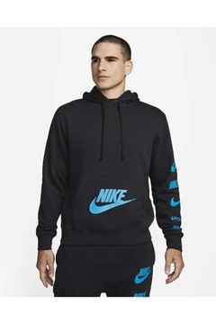 Męskie Hoodie Bluza z Kapturem Nike Rozmiar L FJ0552-010