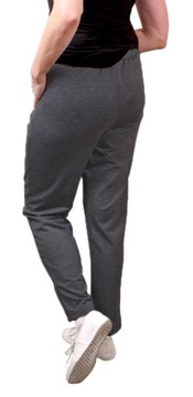 Spodnie DAMSKIE DRESOWE duże DRESY czarne 520 XL