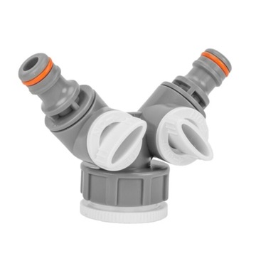 Trójnik GW 1+3/4” z zaworami typ 1/2” Bradas White Line WL-2222 rozgałęźnik