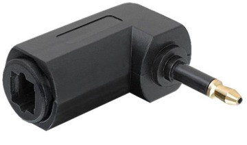 Przejście Optyczne TOSLINK gn - 3,5mm wt (kątowe)