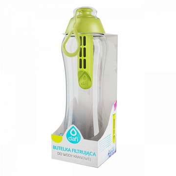 Bidon do szkoły 300ml limonkowy / Butelka filtrująca Dafi 0,3l + wkład